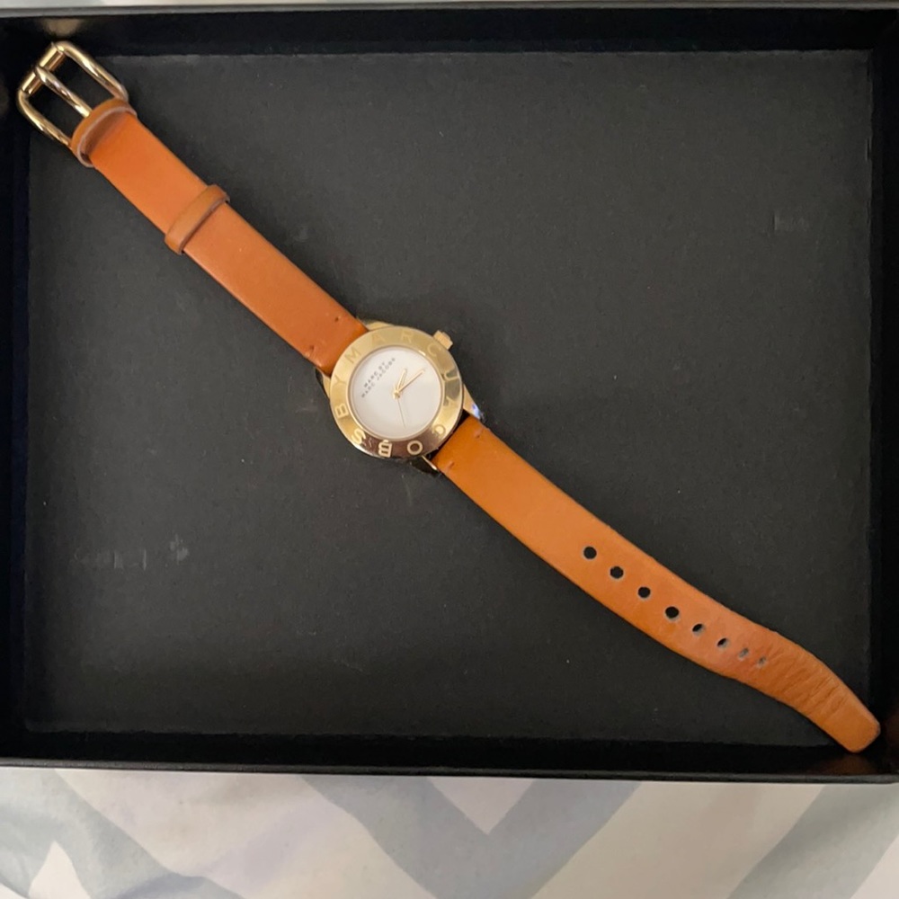 Gold and tan Marc by Marc Jacobs watch